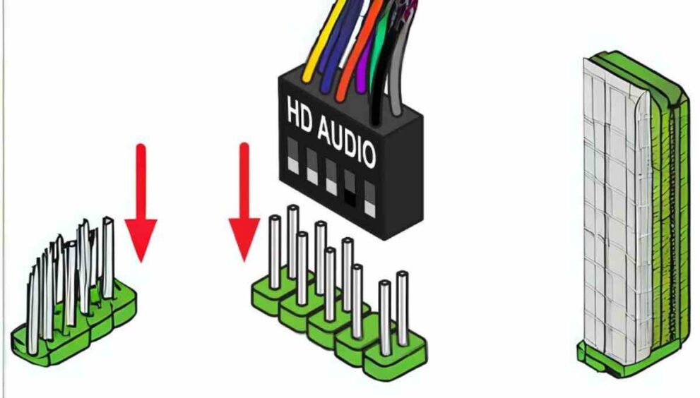 Where to connect audio on motherboard?