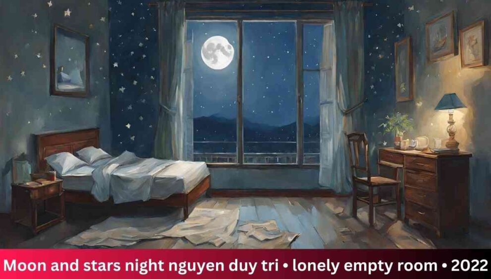 moon and stars night nguyen duy tri • lonely empty room • 2022