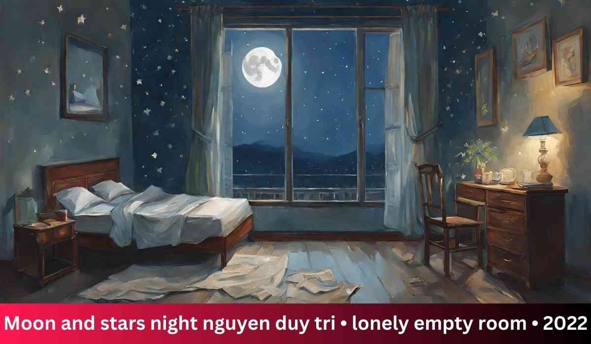 moon and stars night nguyen duy tri • lonely empty room • 2022